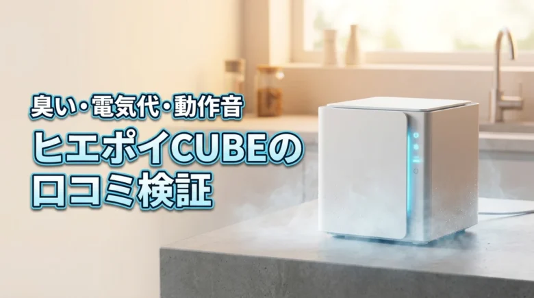 ヒエポイCUBEの口コミは？生ゴミの臭いや電気代、動作音への不満を忖度なしで検証