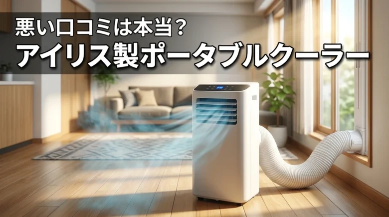 アイリスオーヤマのポータブルクーラーの口コミ！冷えない・うるさいという噂は本当？